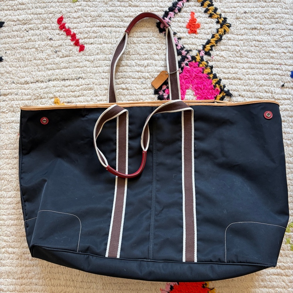 Coach black Tote Bag with Red Accents - Picture 5 of 5